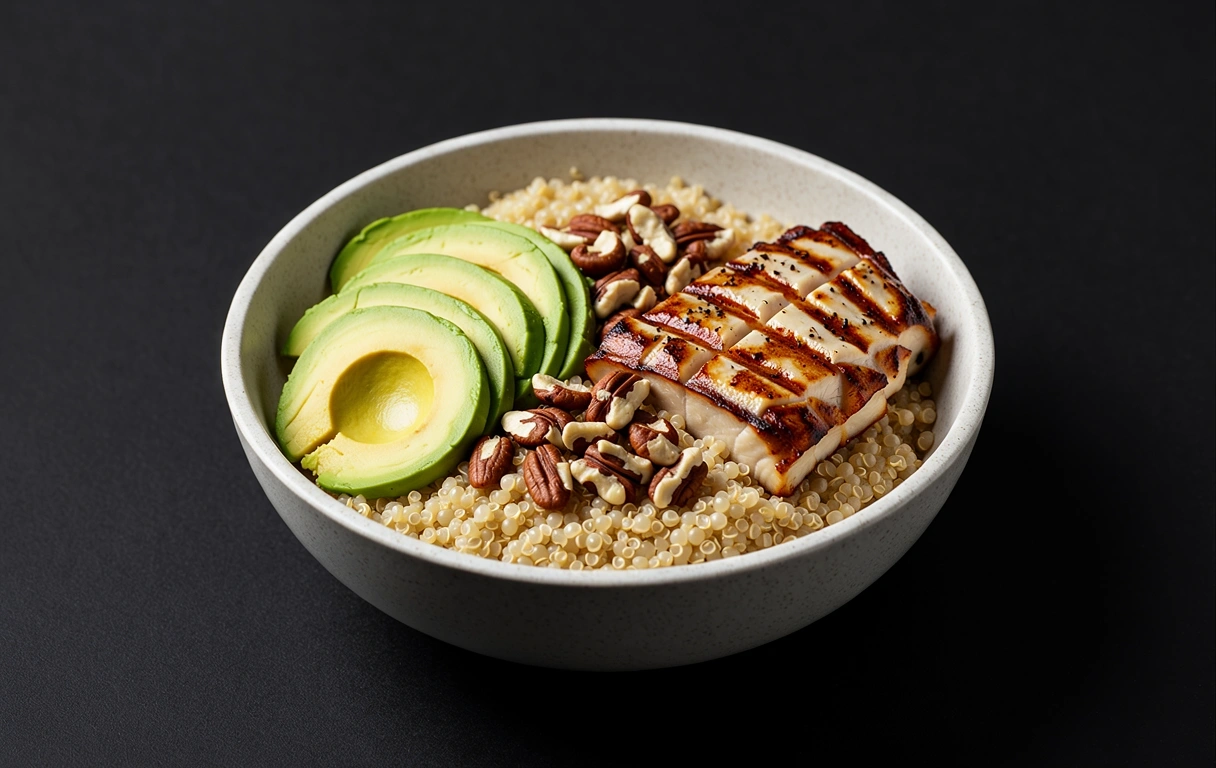 Bewusst zusammengestellte Mahlzeit